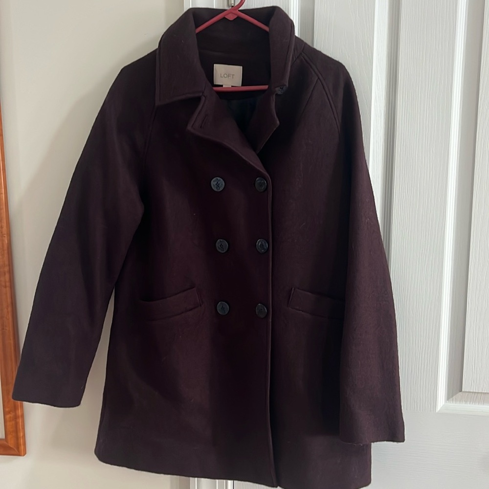 Loft wool blend coat
